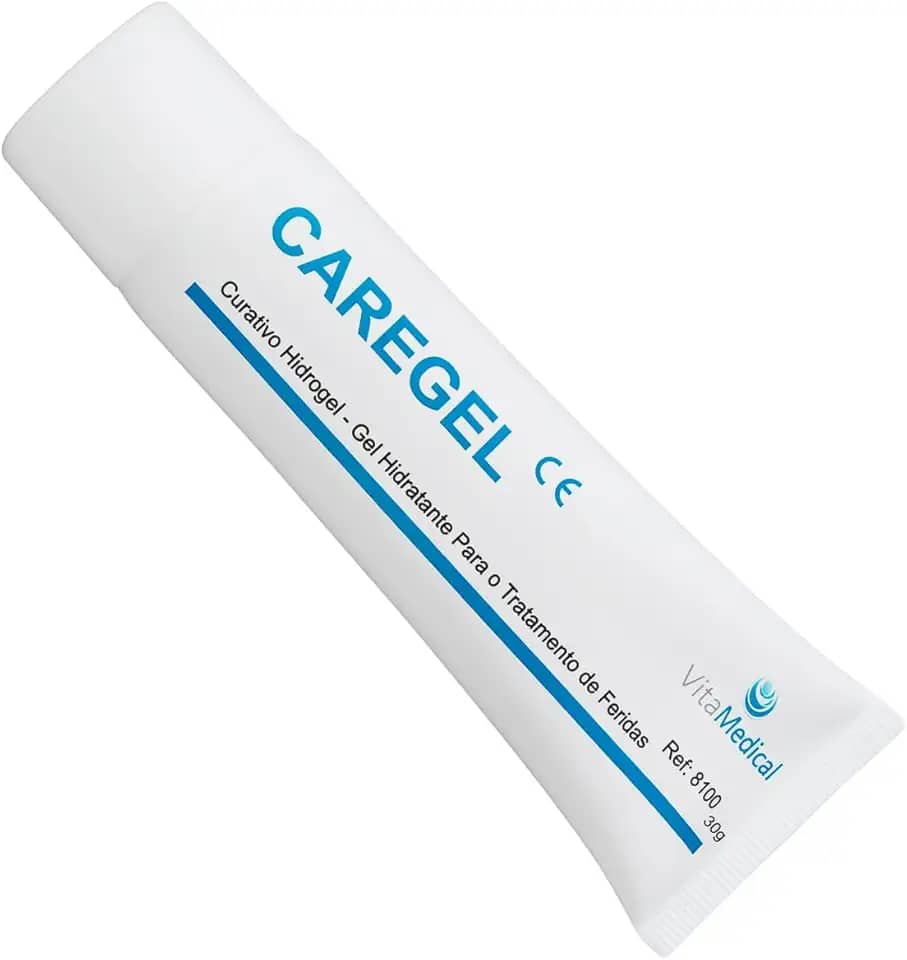 Pomada Curativo Caregel Hidrogel 85g – Gel Hidratante e Absorvente para Feridas | Tratamento de Úlceras, Queimaduras, Cortes e Abrasões