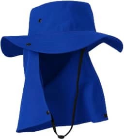 Chapéu de Pescador Australiano com Proteção Aba Larga Protetor de Nuca Sol Pesca Camping