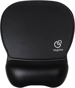 Mouse Pad Keytime SurfacePro Tecido com Apoio de Pulso em Gel Preto 240 x 210 mm KYT00018