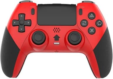 Controle de jogo sem fio para PS4/PC/Android/iOS, gamepad Bluetooth com Turbo, vibração dupla, movimento de 6 eixos, programação macro, bateria de longa duração, compatível com jogos PS4 no PS5
