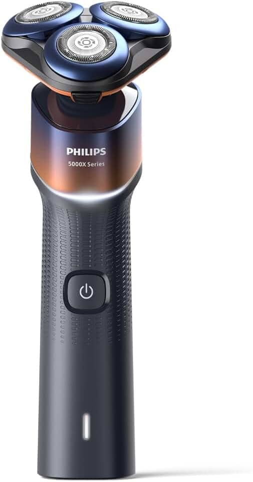 Philips Barbeador Elétrico Masculino Skin Protect, Uso Seco e Molhado, Cabeças flexíveis 360-D, com Acessório Aparador, Carregamento Rápido - X5012/05