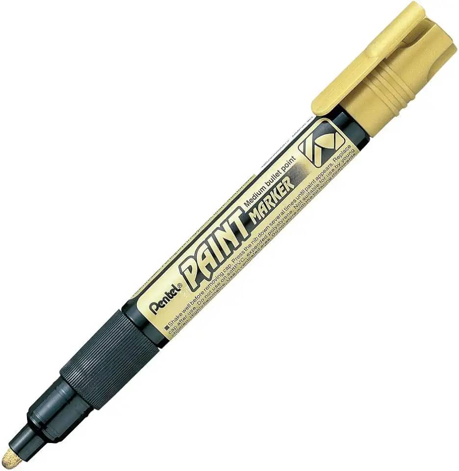 Pentel MMP20 Marcador Permanente, Dourado, 4 mm