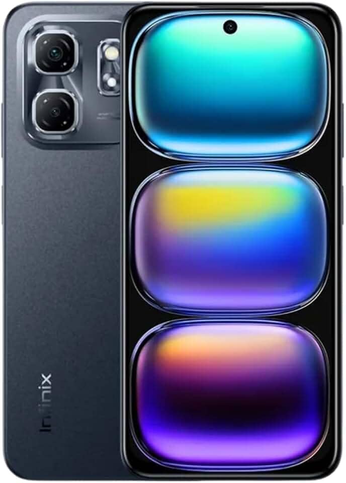 Infinix Hot 50i, 4GB + 4GB RAM 256GB, Tela 6.7" 120Hz, Câmera 48MP (Preto)