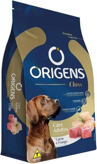 Ração Origens Class Cães Porte Médio E Grande Carne E Frango 15 Kg
