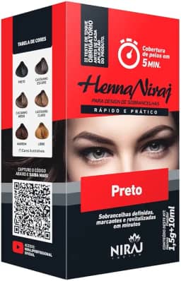 Niraj Henna Para Sobrancelhas Preta 1 5G