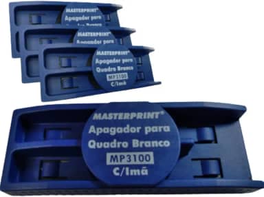 12 Apagador Lousa Quadro Branco Porta Caneta Imã Masterprint