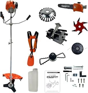 Roçadeira Bipartida Multifuncional a Gasolina 52cc 2,5HP Profissional Carbon Fak