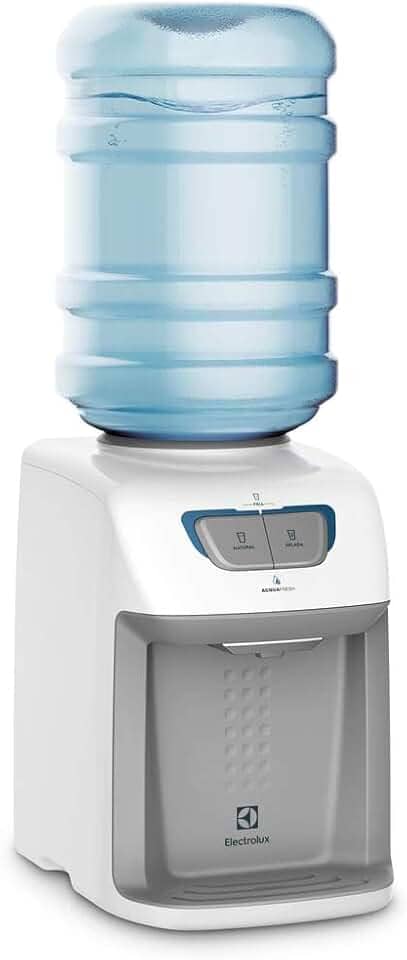 Bebedouro de Água Gelada Fria e Natural Elétrico Eletronico placa Electrolux para galao Bivolt Branco BE11B