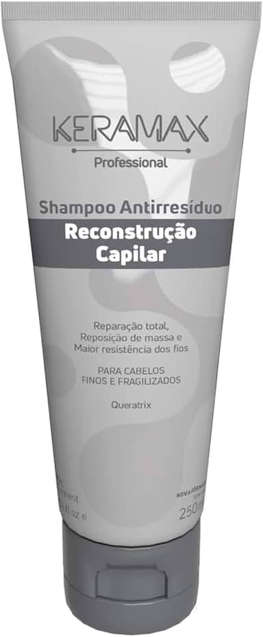 SHAMPOO KERAMAX RECONSTRUÇÃO CAPILAR 250ML