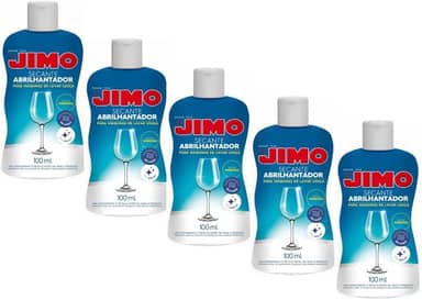 Kit 5 Un Jimo Secante Abrilhantador 100ml Para Lava Louças