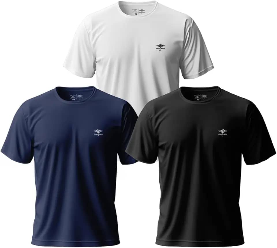 Kit 3 Camisetas Plus Size Masculinas Dry Fit Academia Verão Tamanho Grande