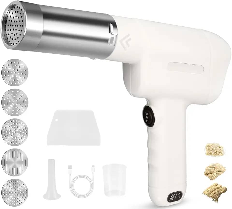 Maquina de Macarrão, Máquina de Macarrão, Maquina Macarrao, 5 Tipos de Moldes, 1 Tipos de Moldes de Enema