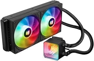 Water Cooler Pichau Aqua 240S ARGB 240mm Preto | Radiador 272mm | Fluxo 58CFM | PCH-AQA240S-BK01