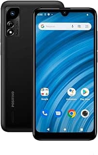 Smartphone Positivo Twist 5 Pro S640, 2GB 64GB, Tela Notch de 6.26' - BLACK RUBBER