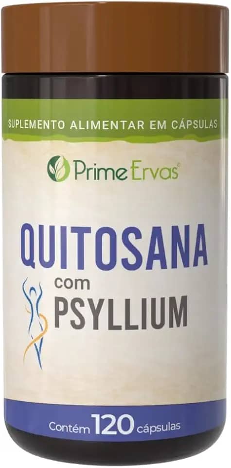 Quitosana Com Psyllium 500mg 120 Cápsulas