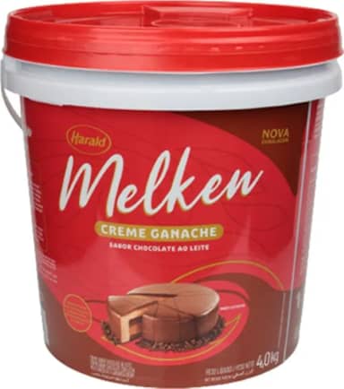 Creme Ganache Chocolate ao Leite 4Kg Melken Harald