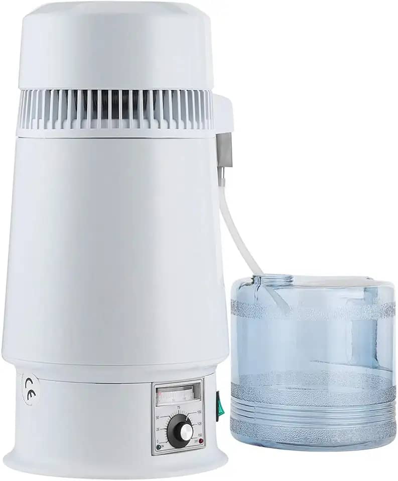 Garosa Destilador de Água 4L, Destilador Doméstico de Água Pura, Aço Inoxidável, US-110V