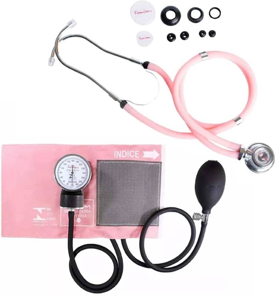 Esfigmomanômetro E Estetoscópio Rappaport Premium (Vinho)