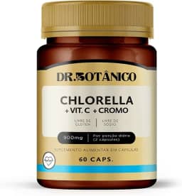 CHLORELLA + VIT C + CROMO 900MG 60 CAPSULAS DR. BOTANICO