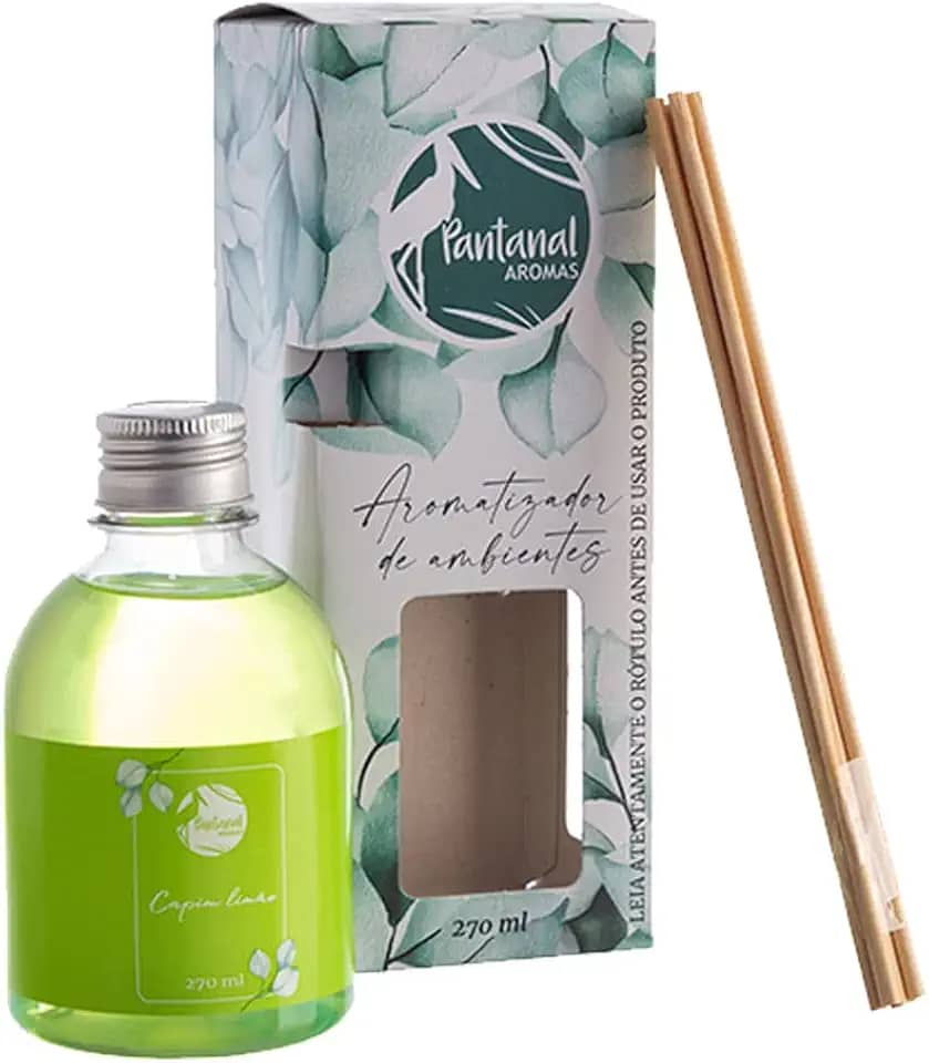 Pantanal Aromas - Difusor de aromas Bem-estar- Capim limão 270 ml