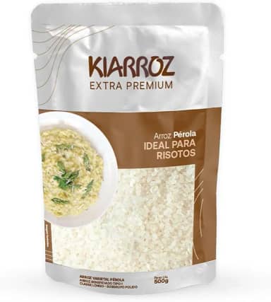 Arroz para Risoto KIARROZ EXTRA PREMIUM PEROLA