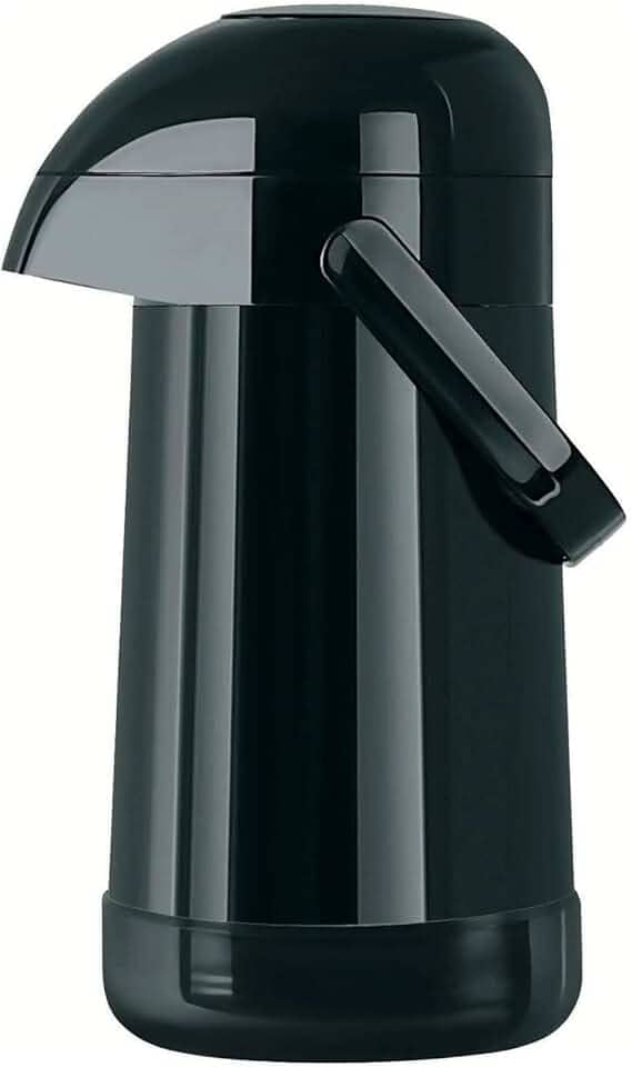 Garrafa Térmica Magic Pump cor Preto 500ml - Jato forte. Exclusivo sistema anti-pingos