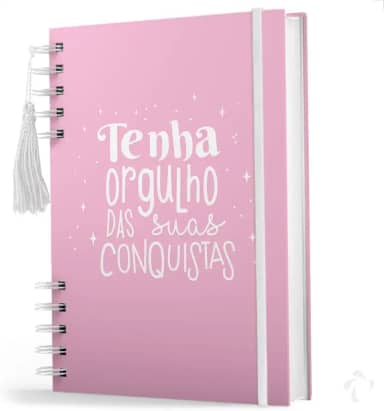 Agenda 2025 Para Organização Pessoal - Capa Dura - 214 Pgs Capa Rosa