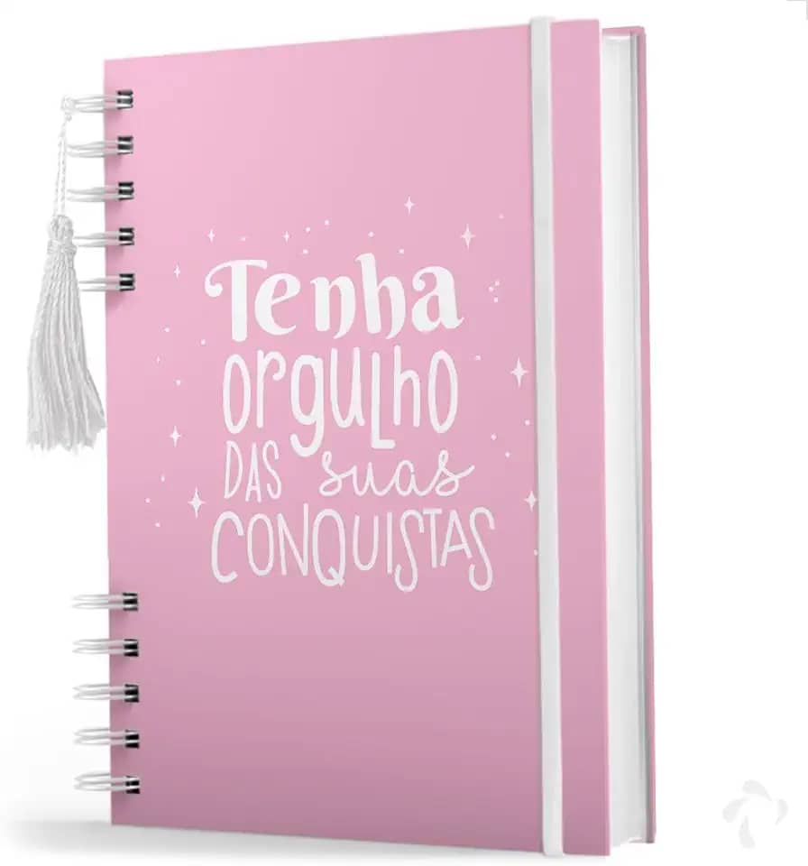 Agenda 2025 Para Organização Pessoal - Capa Dura - 214 Pgs Capa Rosa