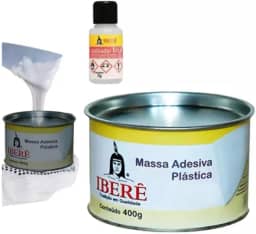 Kit Massa Plástica Cola Tudo Mármore Granito Porcelanato Premium (Branco)