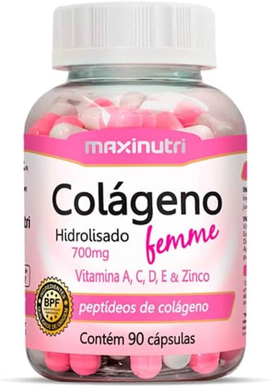 Colágeno Hidrolisado Femme 700mg (90 caps) - MaxiNutri, MaxiNutri
