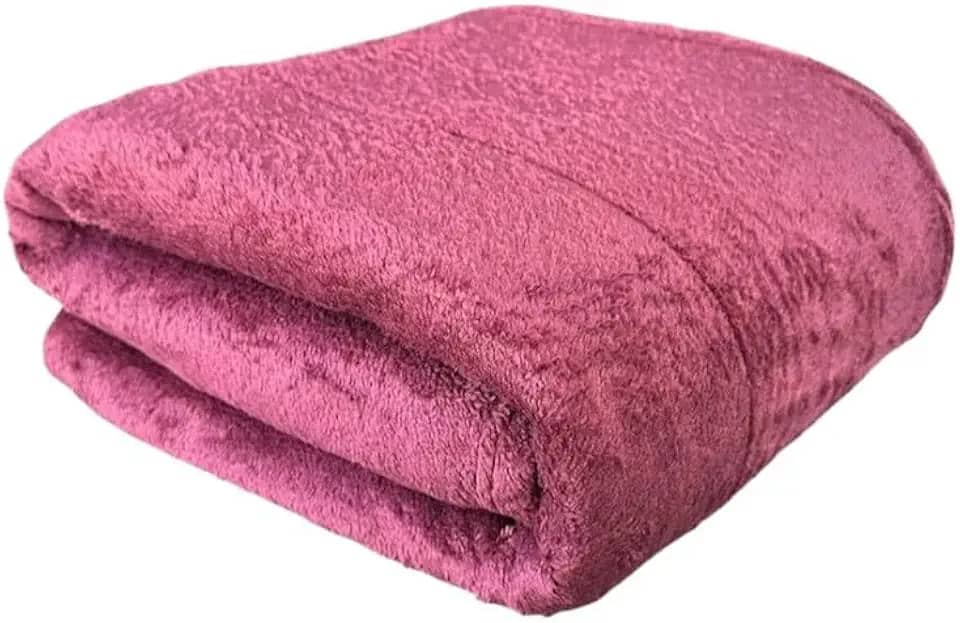 Manta Cobertor Casal Microfibra 1,80x2,00 Mt (VINHO)