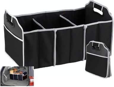 Caixa Organizadora Porta Malas Dobrável Carro 3 Divisórias