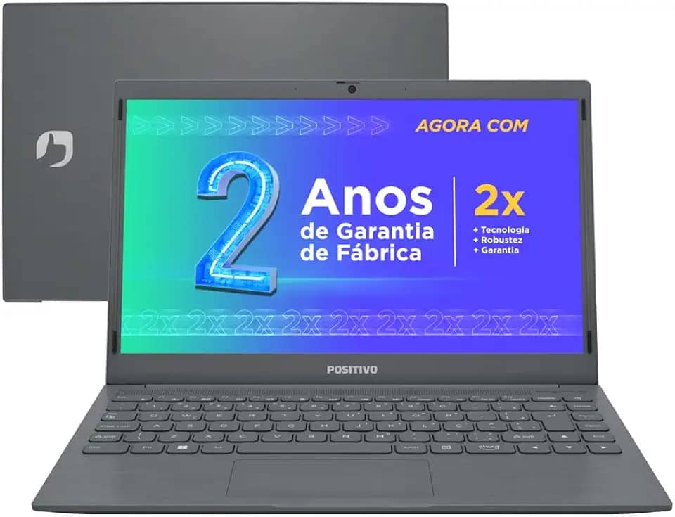 Notebook Positivo Motion C 14 Celeron 4GB 128GB Tela 14.1" Windows 11 com Alexa – 2 ANOS DE GARANTIA, Office 365 e Ring Light