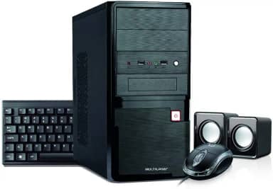 Computador Multilaser Intel Celeron 4GB 500GB HD Linux Preto | Kit Desktop + Teclado + Mouse + Caixa de Som - DT024 DT024