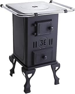 Fogão a Lenha 3e Fogões, Ferro Fundido Nº 00, Preto
