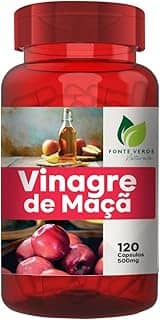 Fonte Verde Vinagre de Maçã em Cápsulas, 500mg, 120 Cápsulas, Sem Glúten