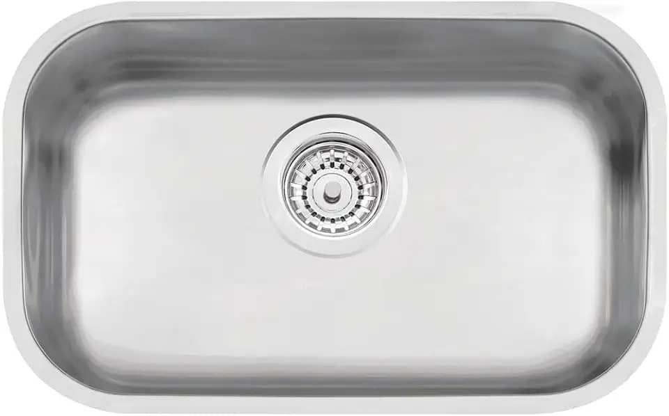 Cuba para Cozinha em Inox Retangular 47x30cm Cromo Acetinado