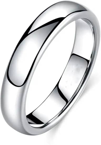 Aliança Prata Banho 925 4mm Namoro