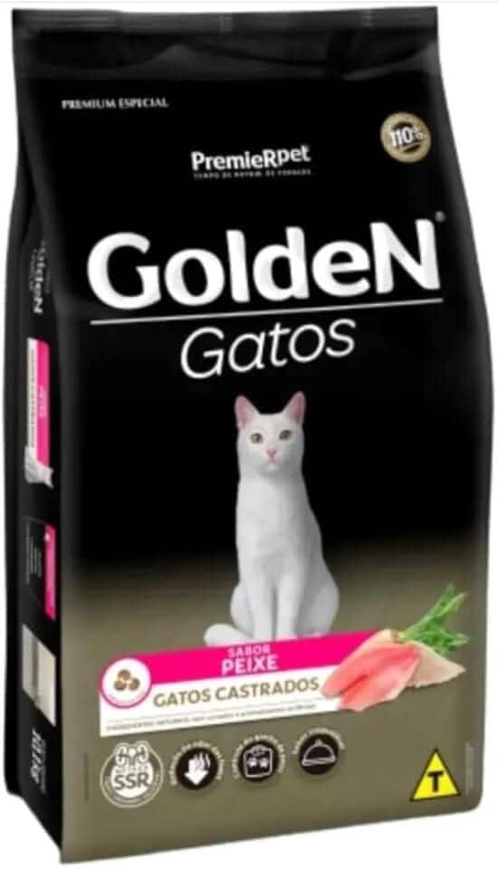 Golden Gato Ração S Castrados Peixe 3Kg