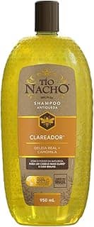 Tio Nacho Shampoo Clareador Antiqueda Com Camomila Natural, Carbon Free, Poder Da Natureza Para Cabelo Mais Claro E Brilhante, Hidratante Para Todos Os Tipos De Cabelo 950 Ml - 1 Pack