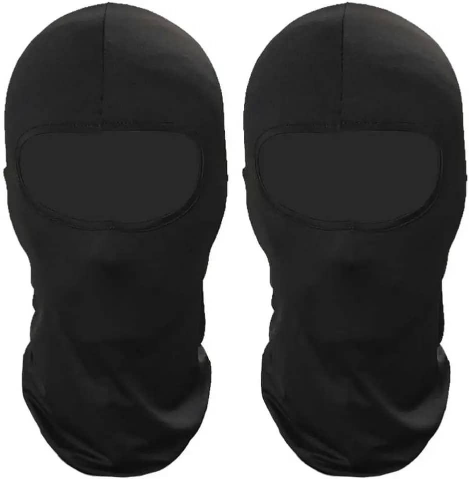 2 máscaras de esqui balaclava para homens e mulheres, cobertura facial completa com proteção UV, máscara facial de inverno leve