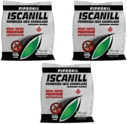 3 Pacotes Iscanill Isca Granulada Para Formigas Cortadeiras Formicida kelldrin 10x50g (1,5kg)