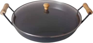 Disco Arado Chapa De Ferro 32cm Altura 6cm C Tampa De Vidro