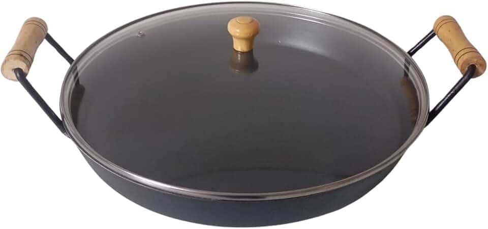 Disco Arado Chapa De Ferro 32cm Altura 6cm C Tampa De Vidro