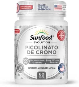 PICOLINATO DE CROMO 500MG 60 CAPSULAS SUNFOOD EVOLUTION
