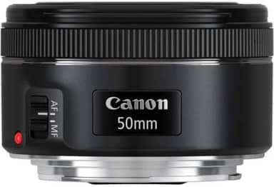 Lente EF 50mm f/1.8 STM, Canon, Preto