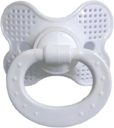 Chupeta Rendinha LB Bico RN Redondo Silicone N1 BR, Sonne, Branco