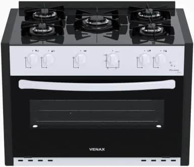 Fogao de Embutir 5 Bocas Venax Picasso Line Branco Gas Glp