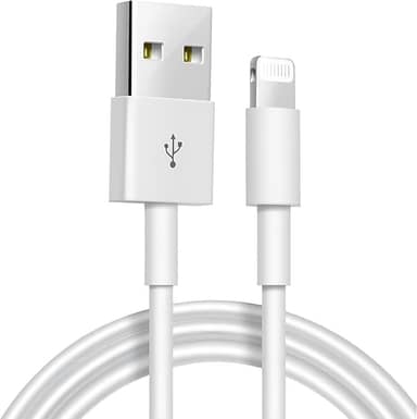 Cabo USB para Lightning Reforçado 1M, Compatível com iPhone 6 7 8 X Xs 11 Se 12 Xr 13 14 Pro Max – Carregamento Turbo e Transferência de Dados