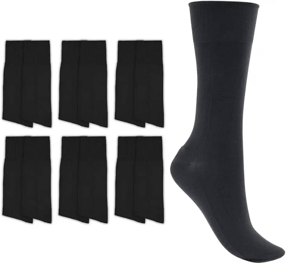 Kit 06 Pares Meia Social Trifil Lisa 100% Poliamida Masculino Adulto